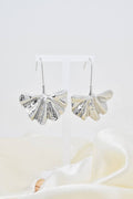 Pendientes Ginko de acero inoxidable