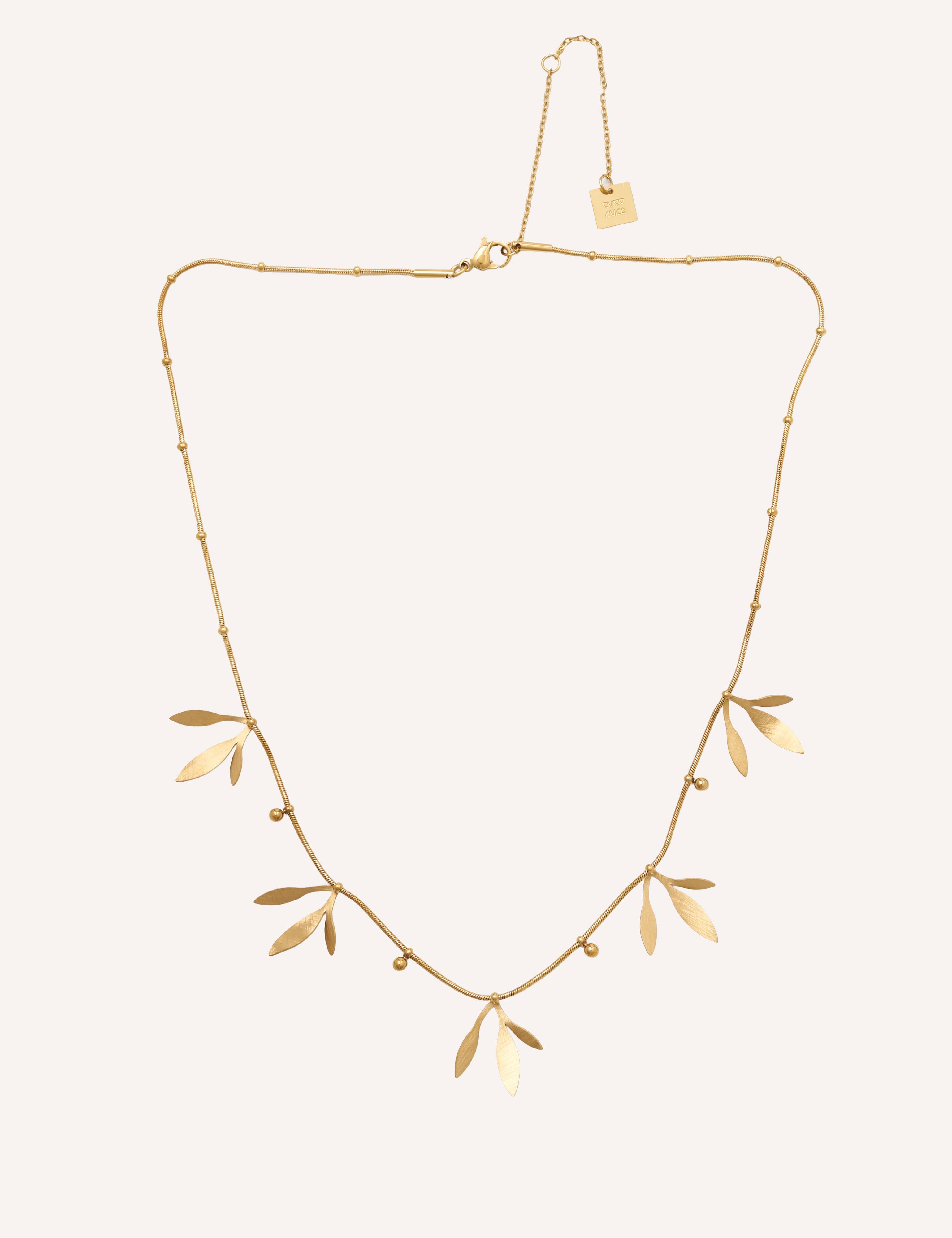 COLLAR/COLGANTE HOJAS