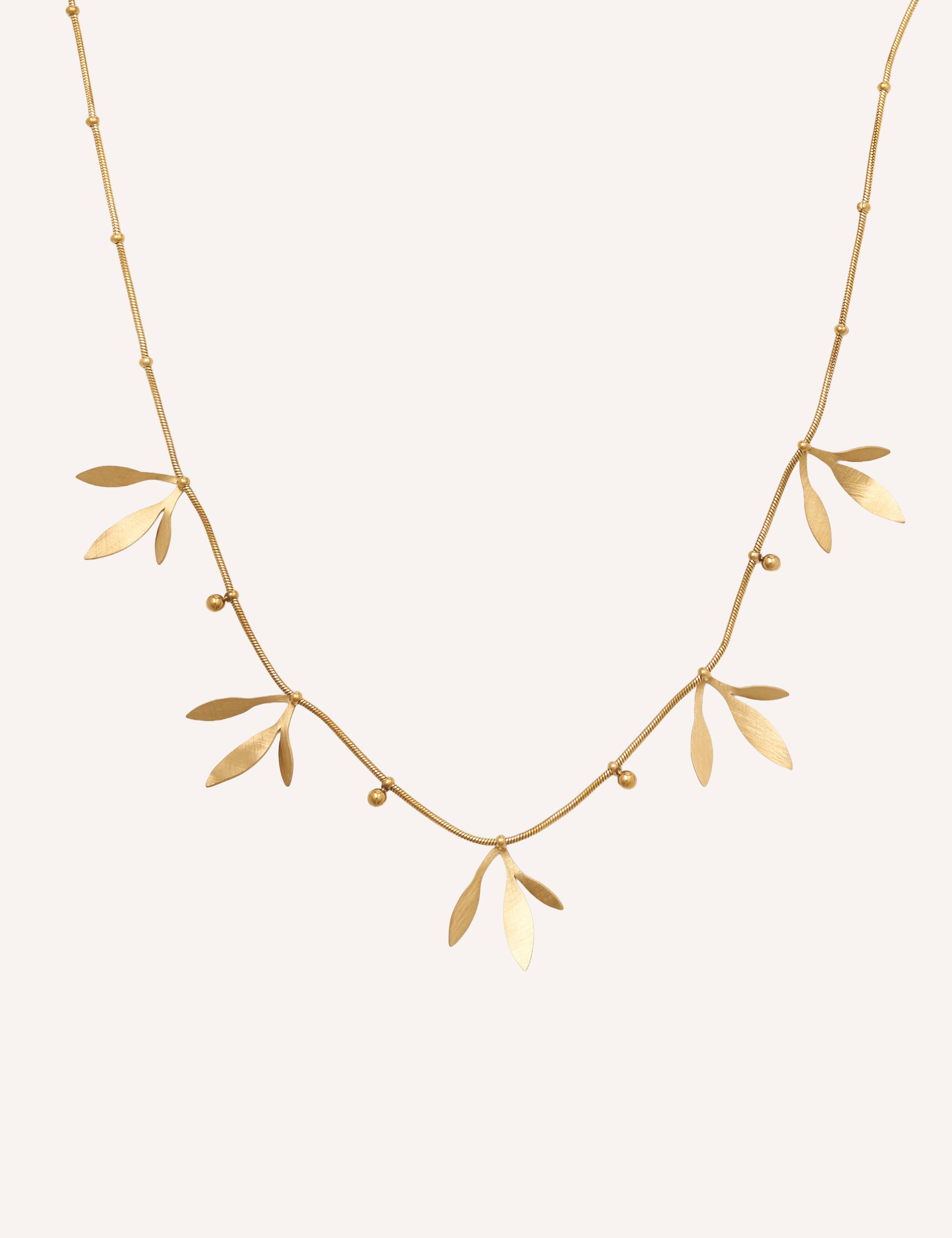 COLLAR/COLGANTE HOJAS