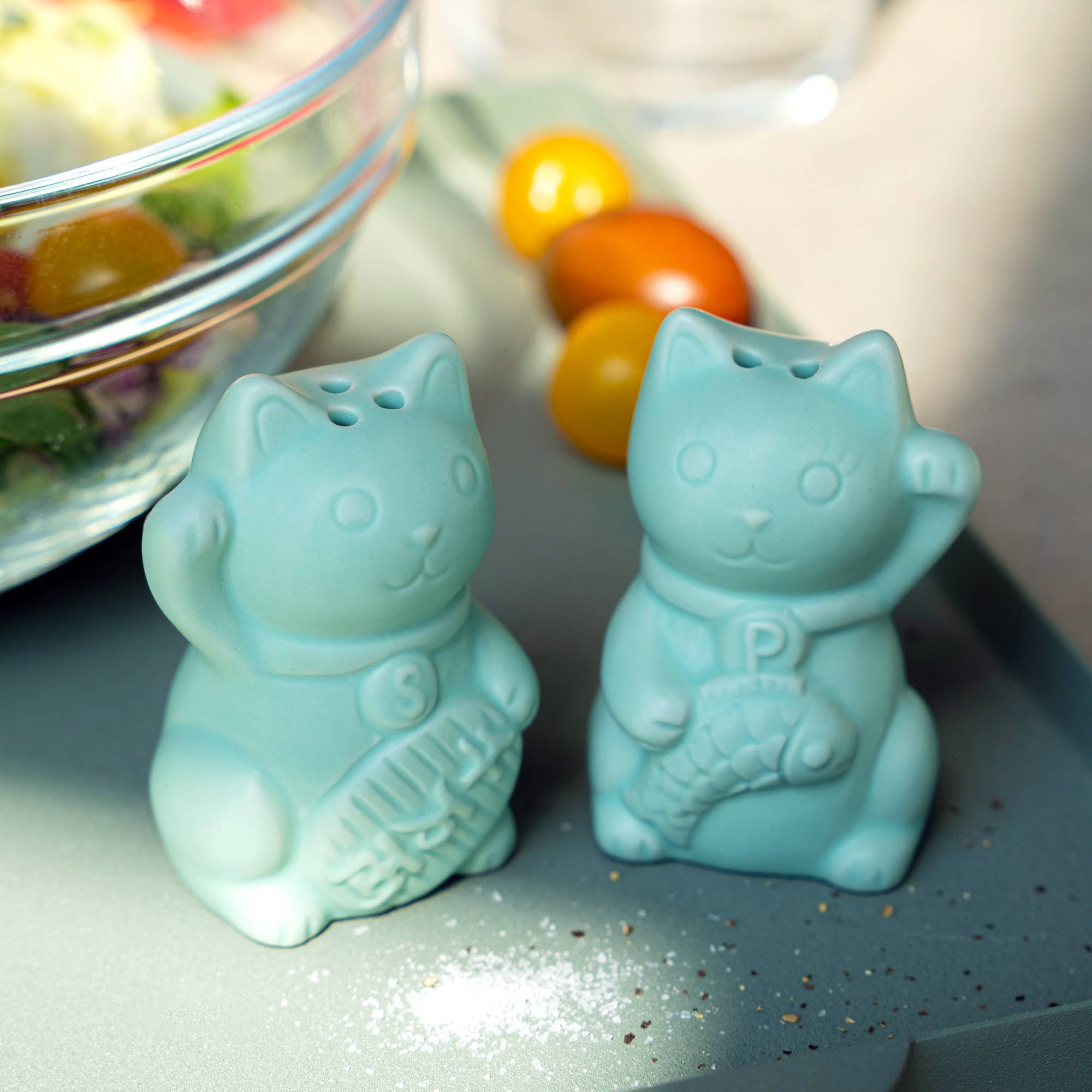 GATO DE LA SUERTE SAL Y PIMIENTA