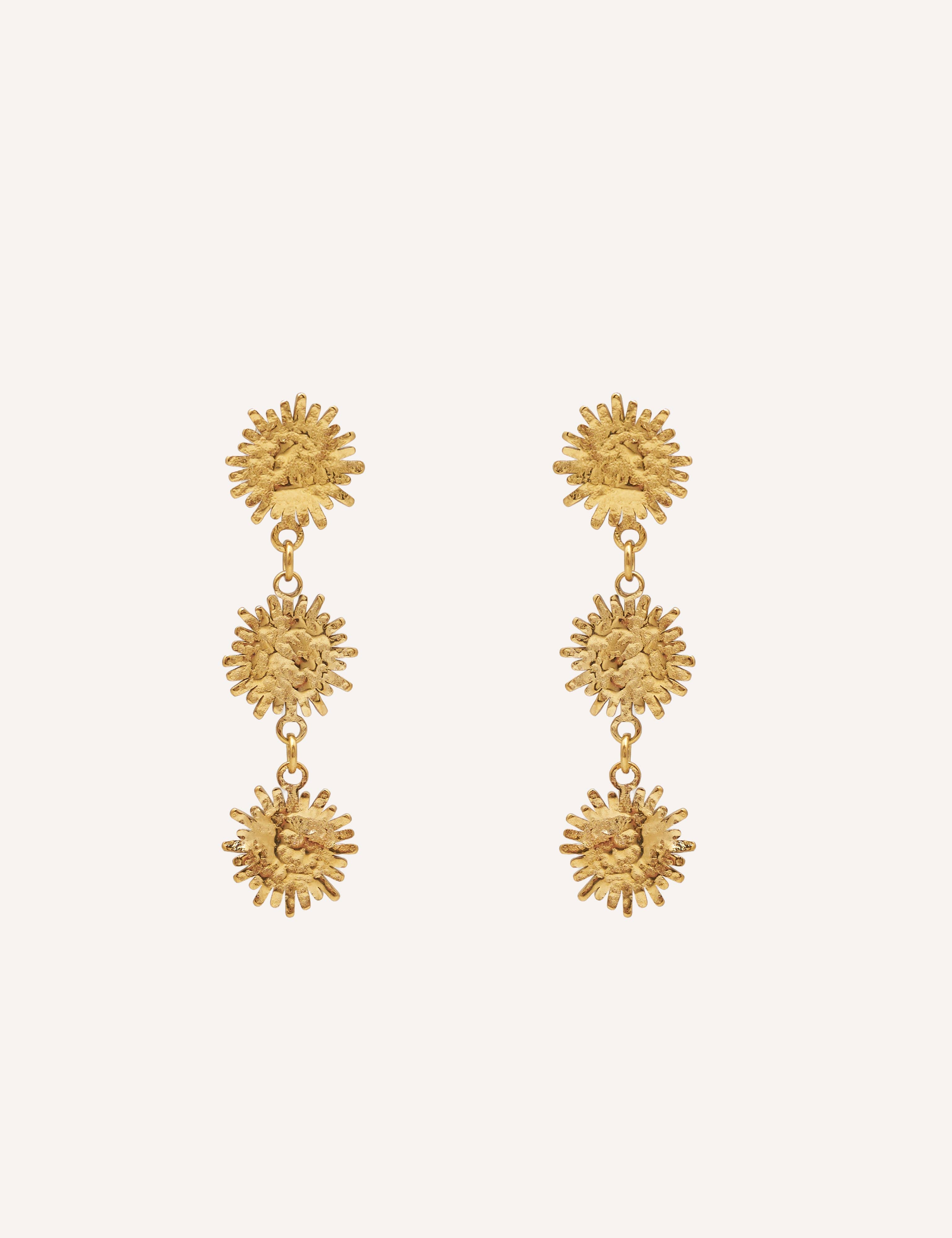 Pendientes triple sol