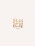 Anillo / Acero inoxidables + Circonita