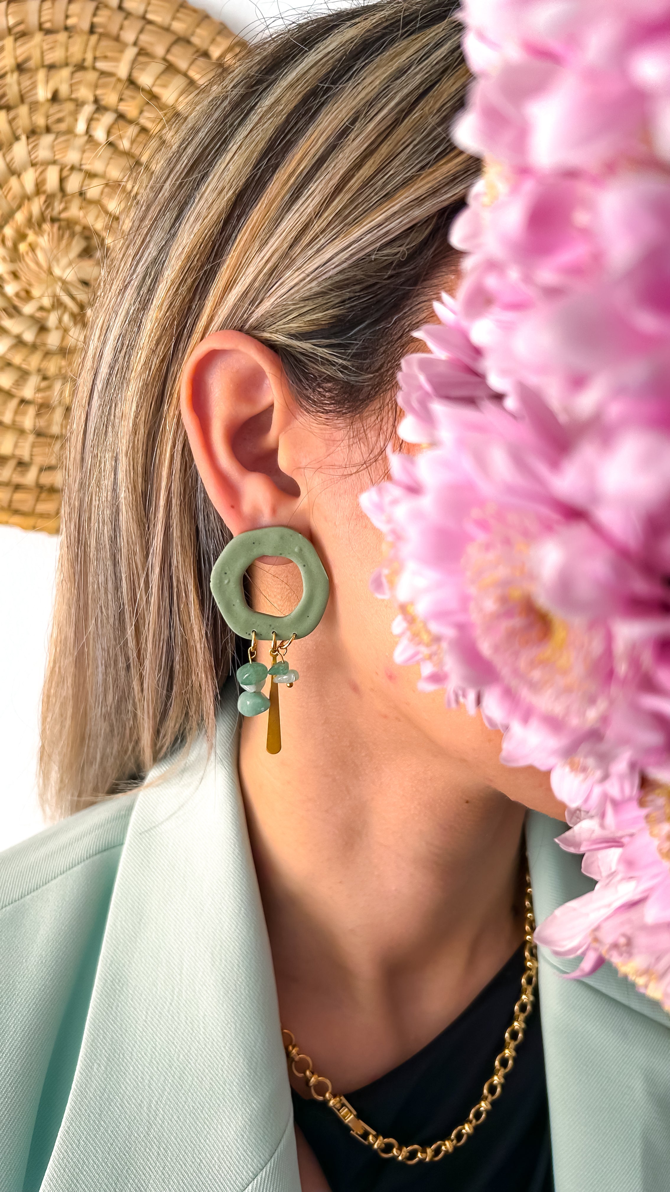 Pendientes Aura Bohem dorados