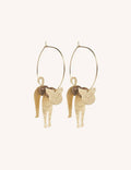Pendientes Gatos/ Madera + Acero inoxidable